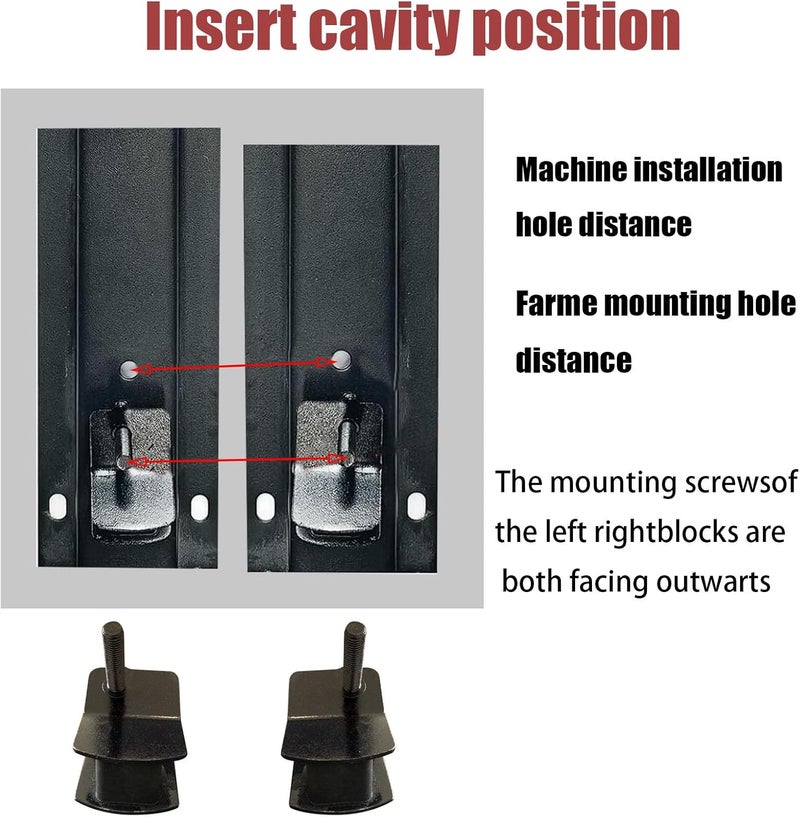 TKCBCD Store 2000w 3000w 3500w 4000w 4750w Anti Vibration Rubber Mount Compatible with Champion Firman Predator Open-Frame Generators Shock-Absorbing Feet 4 Pcs (2 Left and 2 Right) - Image 4